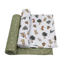 Living Textiles - 2Pk Forest Retreat Jersey Swaddle Image 1