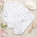 Living Textiles - 3Pk Baby Muslin Wash Cloths, Birds Image 3