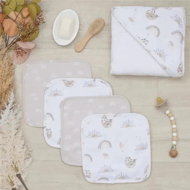 Living Textiles - 5Pk Rainbow Sloth Bath Gift Set  Image 3