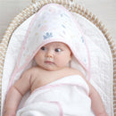 Living Textiles - Baby Organic Muslin Hooded Towel, Botanical Image 3