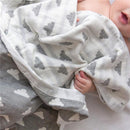 Living Textiles Cotton Muslin Jacquard Blanket - Grey Star Image 8