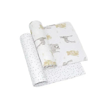 Living Textiles - Jersey Swaddle, 2pk, Savanna Babies Image 1