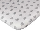 Living Textiles Sketched Hearts Changing Pad Cover, Charcoal Grey Image 2