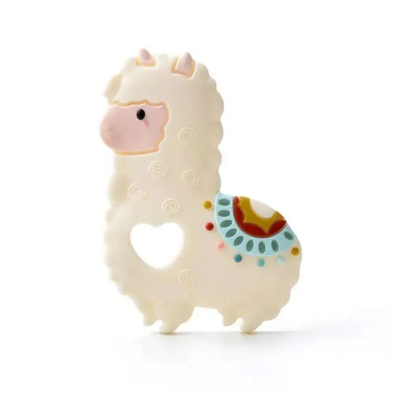 Loulou Lollipop Llama Silicone Teether Image 1