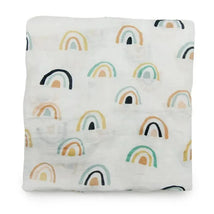 Loulou Lollipop - Muslin Swaddle, Neutral Rainbow Image 1