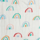 Loulou Lollipop Rainbow Swaddle Blanket Image 2