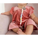 Loulou Lollipop - Silicone Pacifier Holder, Cotton Candy Image 3