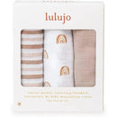 Lulujo - 3Pk Rainbows Muslin Receiving Blankets Image 2