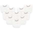 Luvable Friends 10 Piece Baby Bibs, White  Image 1