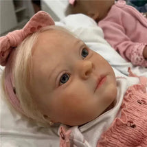 Reborn Baby Doll - White Vinyl, Down's Syndrome Image 1