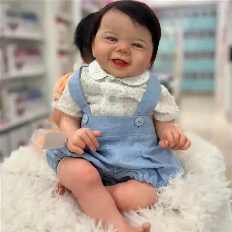 Reborn Baby Doll - White Vinyl & Fabric Torso, Vivian Image 3