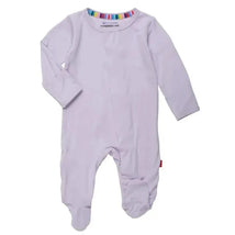 Magnetic Me - Wisteria Organic Cotton Magnetic Footie Image 1