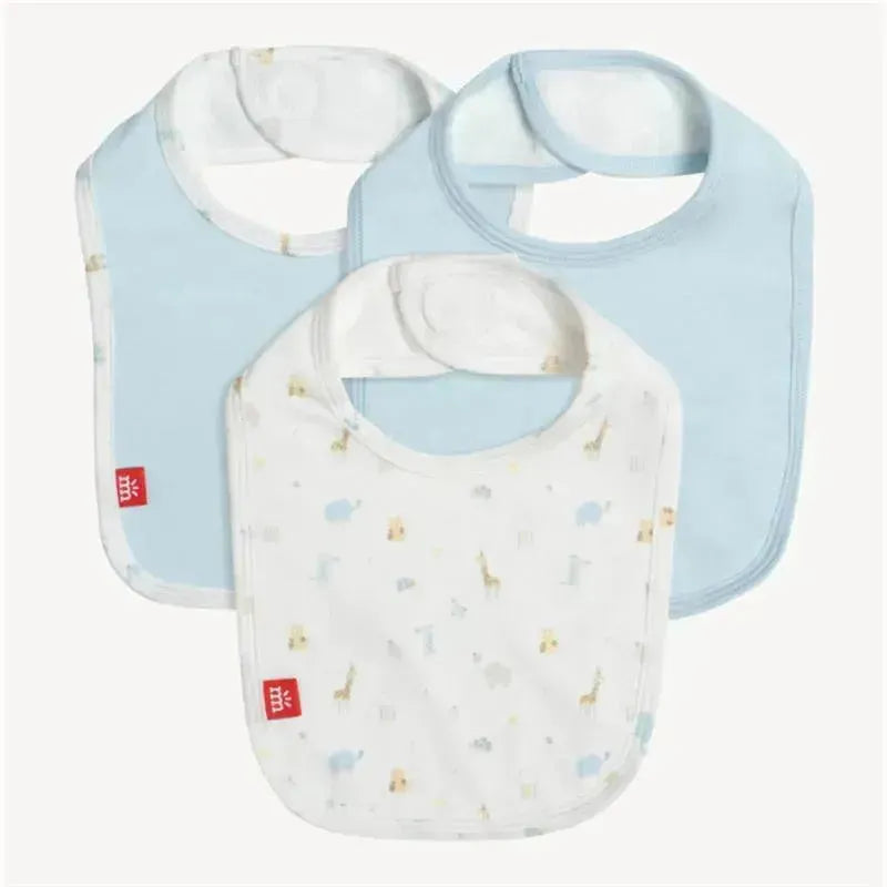 Magnificent Baby - 3Pk Blue Little Bitty Pretty One Bib Image 1
