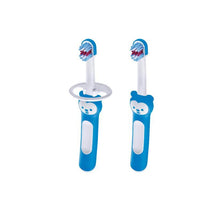 MAM 2-Pack 6+ Months Baby Toothbrush - Blue Image 1