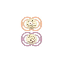 Mam 2-Pack 6+ Months Perfect Night Pacifier - Pink/Purple Image 1