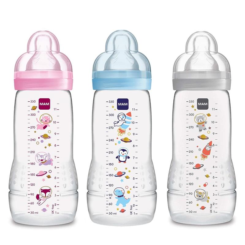 Mam - 2Pk Baby Bottles Anti-Colic 11Oz (Colors May Vary) Image 1