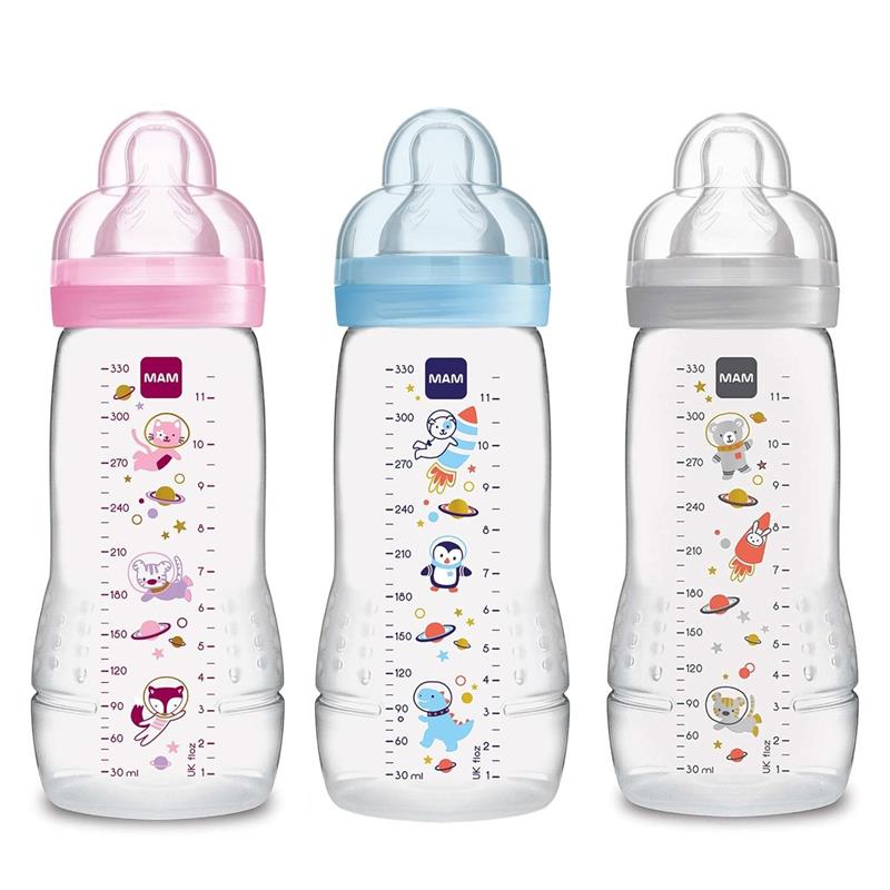 Mam - 2Pk Baby Bottles Anti-Colic 11Oz (Colors May Vary) Image 1