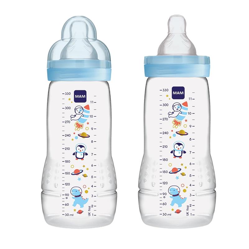 Mam - 2Pk Baby Bottles Anti-Colic 11Oz (Colors May Vary) Image 3