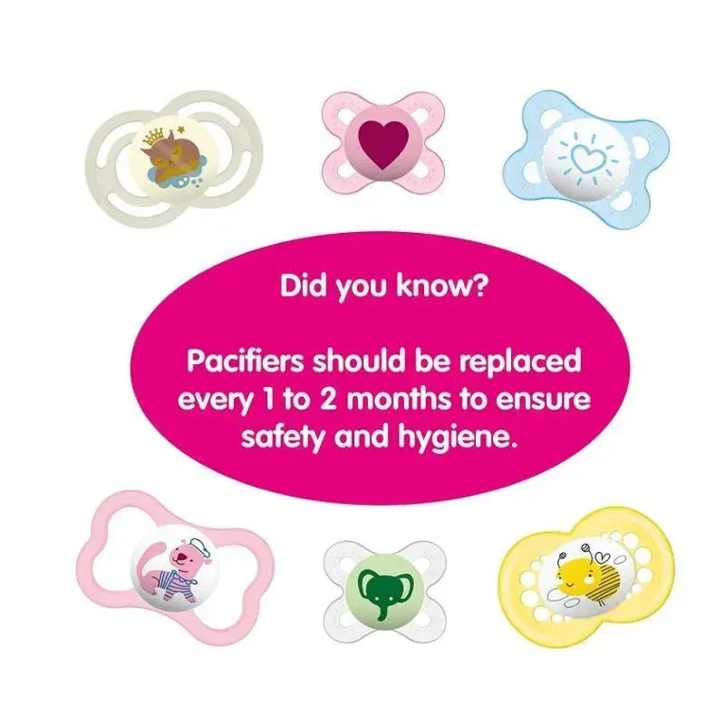 MAM 2-Pack Perfect Pacifier 6M+ - Pink/Purple Image 8
