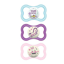 Mam - 3Pk Girl Air Night & Day Pacifiers, 16M+ Image 1