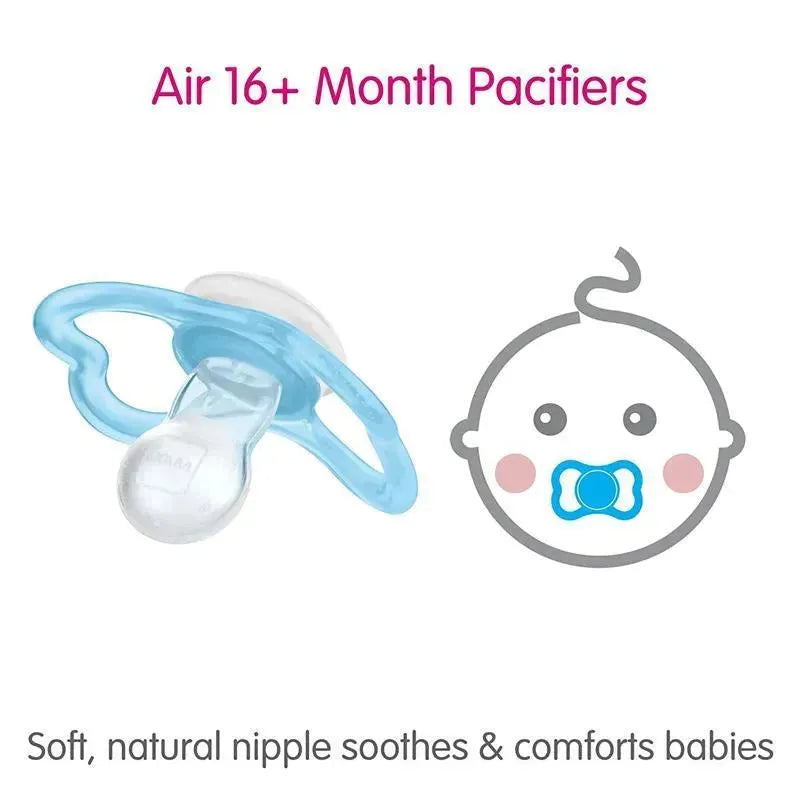 Mam - 3Pk Unisex Air Night & Day Pacifiers, 16M+ Image 3
