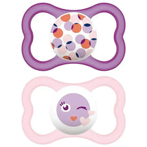 Mam - Air Modern Pacifier 2Ct 6+, Girl Image 1