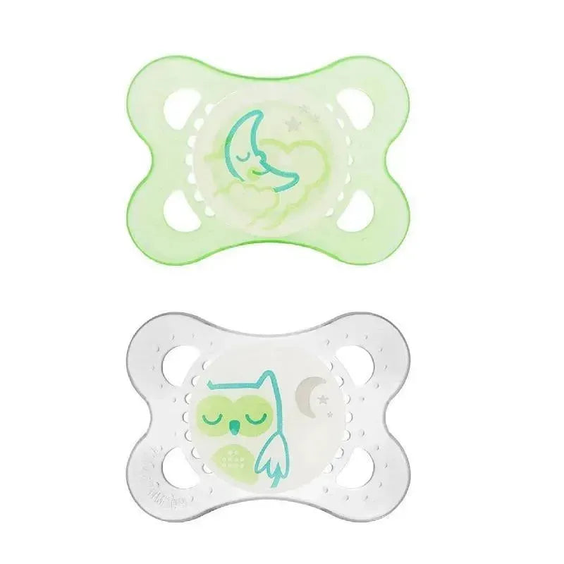 Mam Air Night Pacifier Assorted Blue/Green/Pink 2pk Image 3