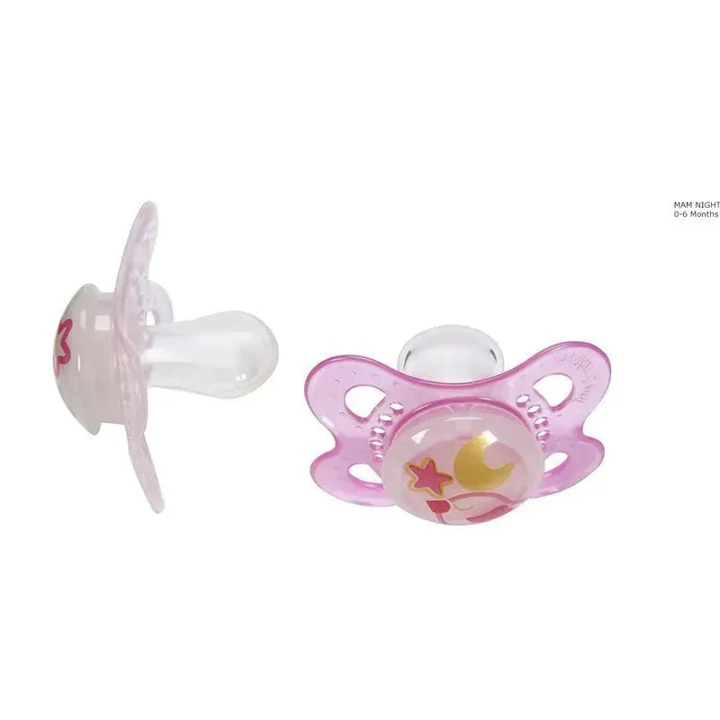 Mam Air Night Pacifier Assorted Blue/Green/Pink 2pk Image 4