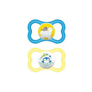 MAM Air Orthodontic Pacifier, Boy, 6+ Months, 2-Count Image 1
