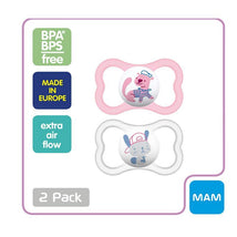 MAM Air Orthodontic Pacifier, Girl, 6+ Months, 2-Count Image 2