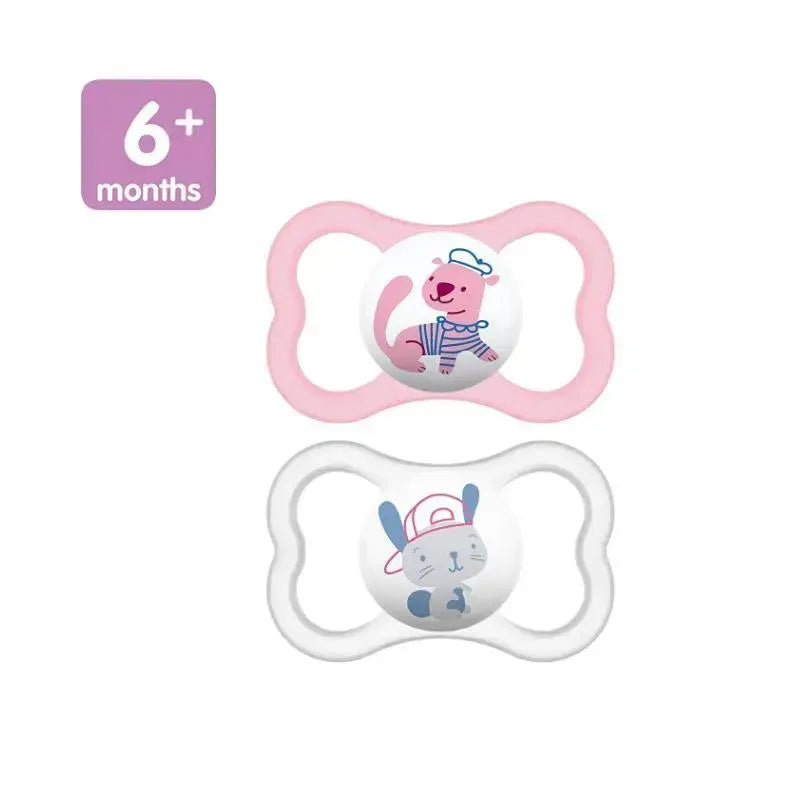 MAM Air Orthodontic Pacifier, Girl, 6+ Months, 2-Count Image 3