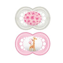 MAM Animals Orthodontic Pacifier, 2 Pack, Girl, 6+ Months Image 1