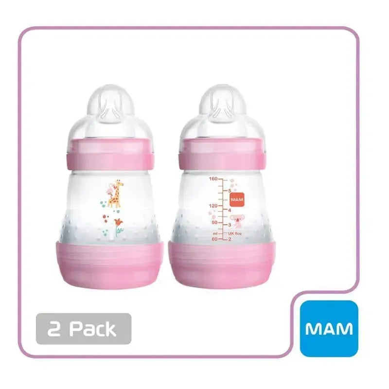 Mam Anti-Colic Bottle Double Girl, 5Oz Image 3