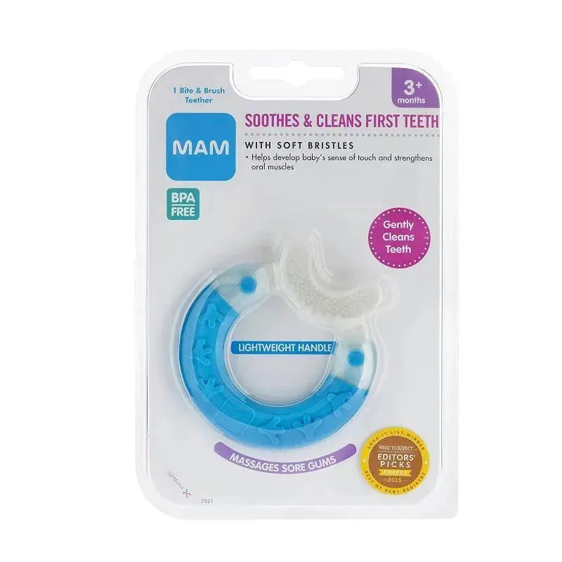 Mam Boy Bite & Brush Teether, 3M+ Image 2