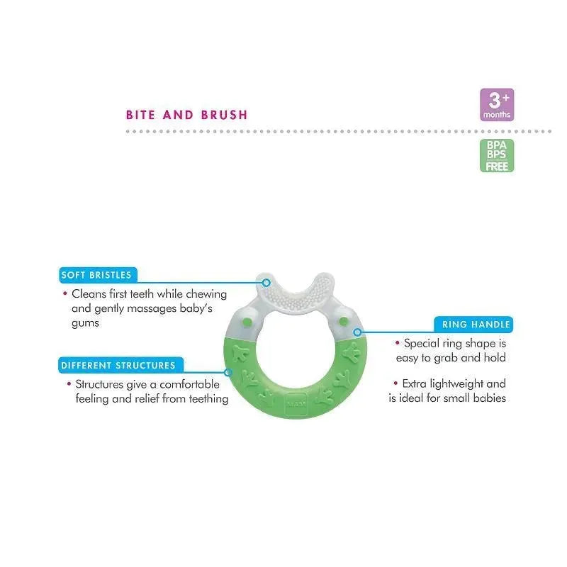 Mam Boy Bite & Brush Teether, 3M+ Image 3