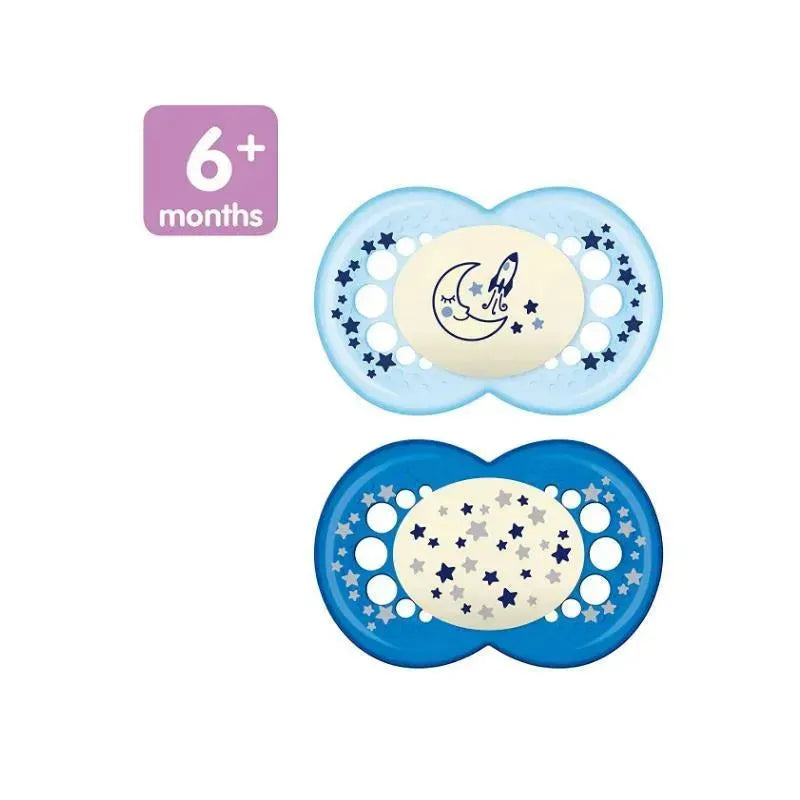 Mam Boys' Night Pacifiers, 6M+ Image 3