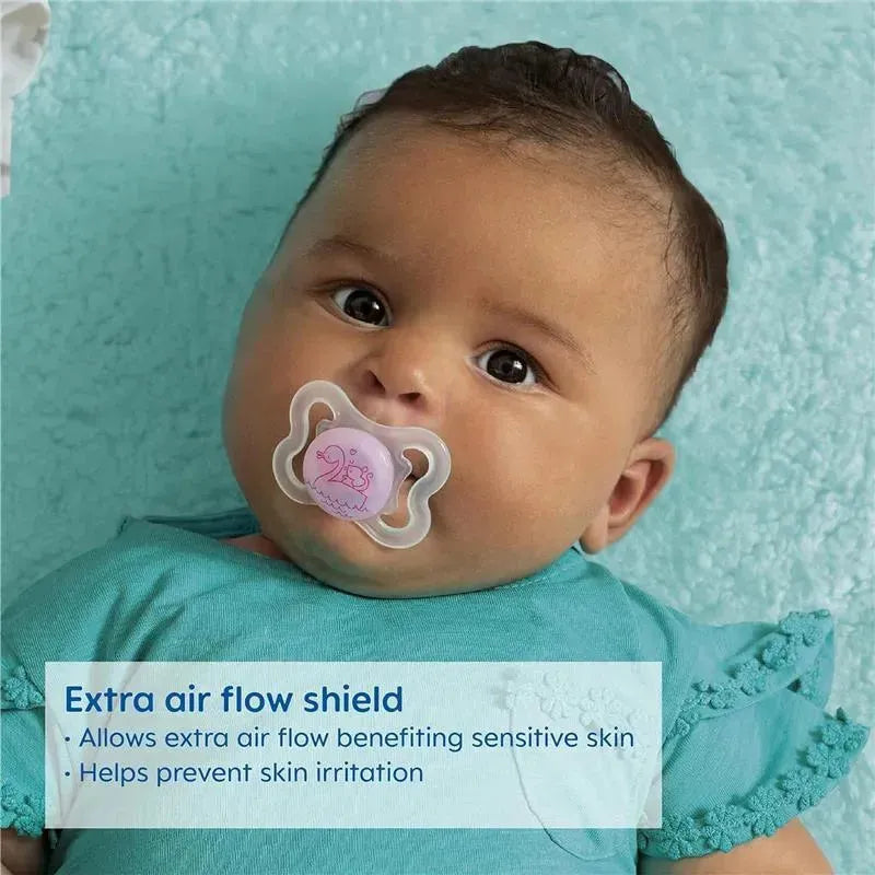 Mam Girls' Mini Air Pacifiers, 0-6M Image 3