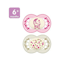Mam Girls' Night Pacifiers, 6M+ Image 2