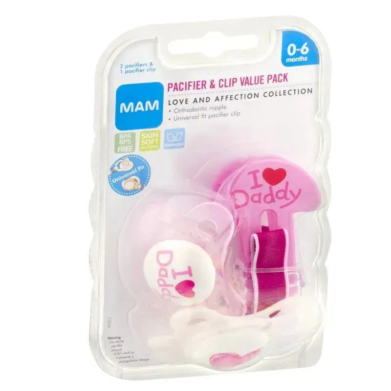 Mam I Love Mommy/Daddy Assorted Mam Pacifier 1Pk  Image 2