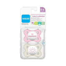 Mam Love & Affection Pacifier 2Ct - Mommy 0 - 6 M Girl Image 2
