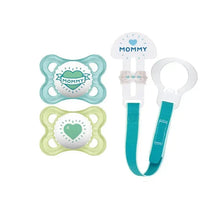 Mam - Love & Affection Pacifiers & 1 Clip - 0 - 6 M Boy Image 1