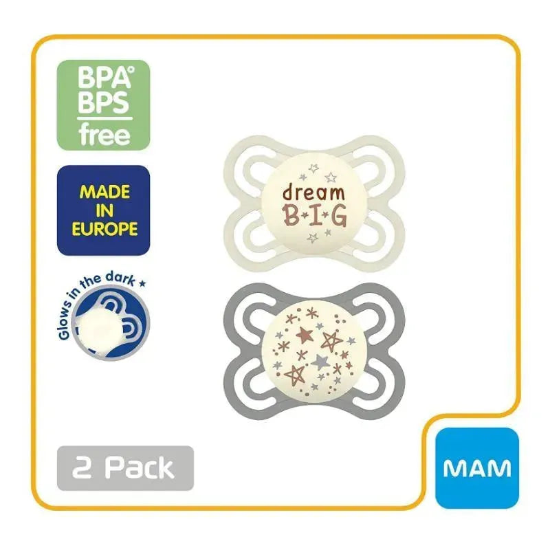 Mam - Perfect Night Collection Pacifier 2Ct, 0-6 M, Unisex Image 3