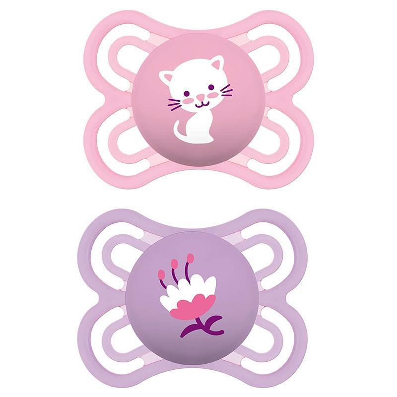 MAM Perfect Pacifiers 0-6 Months 2pk- Colors and Styles May Vary and Image 2