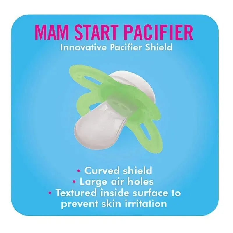 Mam Start Pacifier 0+M - Colors May Vary, 2-Pack Image 5