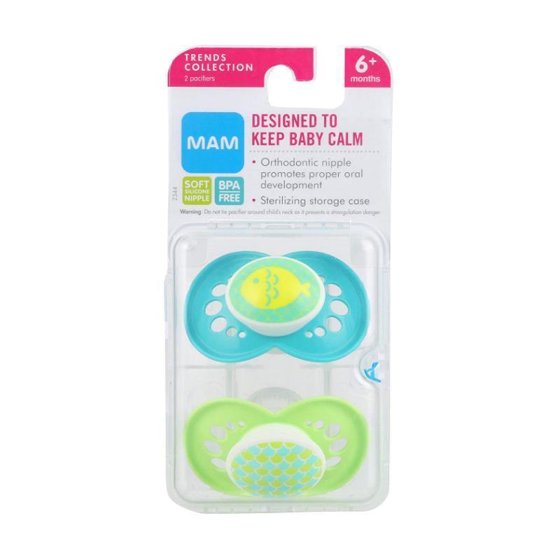 Mam - Trends Collection Pacifier 2Ct 6+ M, Unisex Image 2