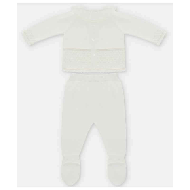Martin Aranda - 2Pk Set Sweater & Leggings Knit Albi, Blanco Roto Image 2