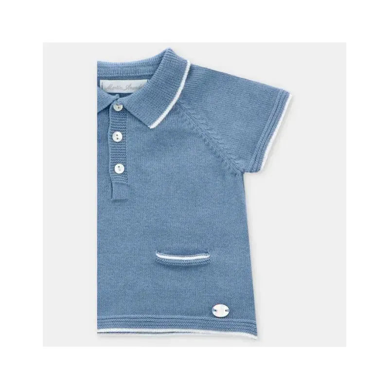 Martin Aranda- 2Pk Short Set Polo & Bloomer Noto, Blue Francia Image 3