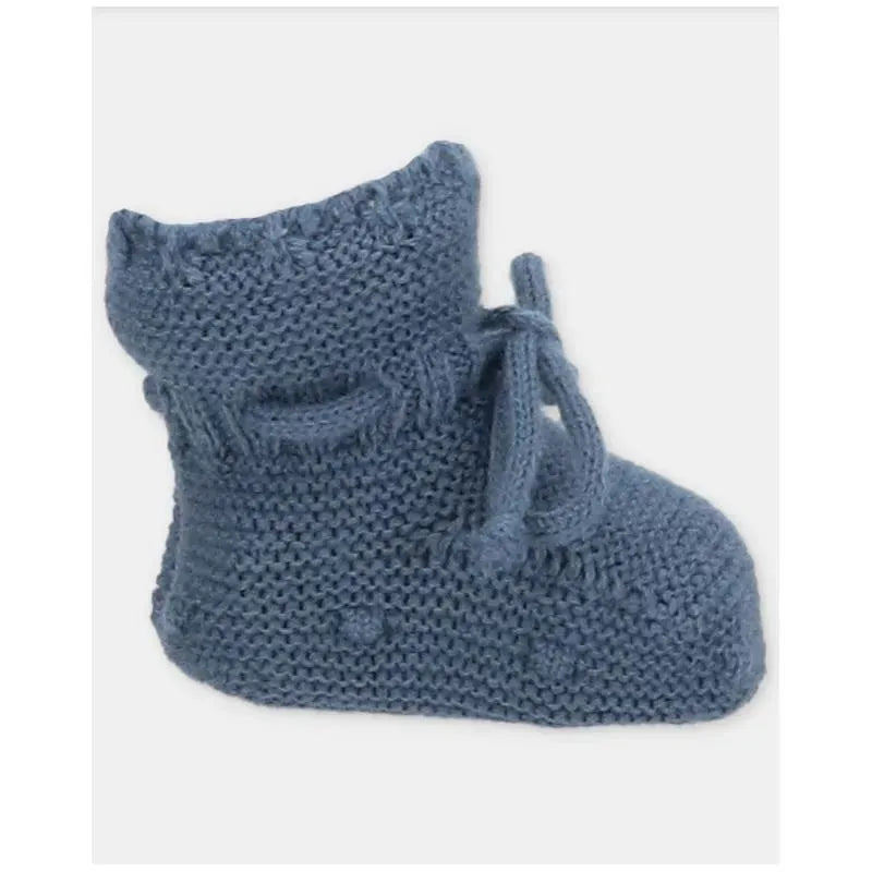 Martin Aranda - Baby Knit Booties Garden, Blue Grey Image 3