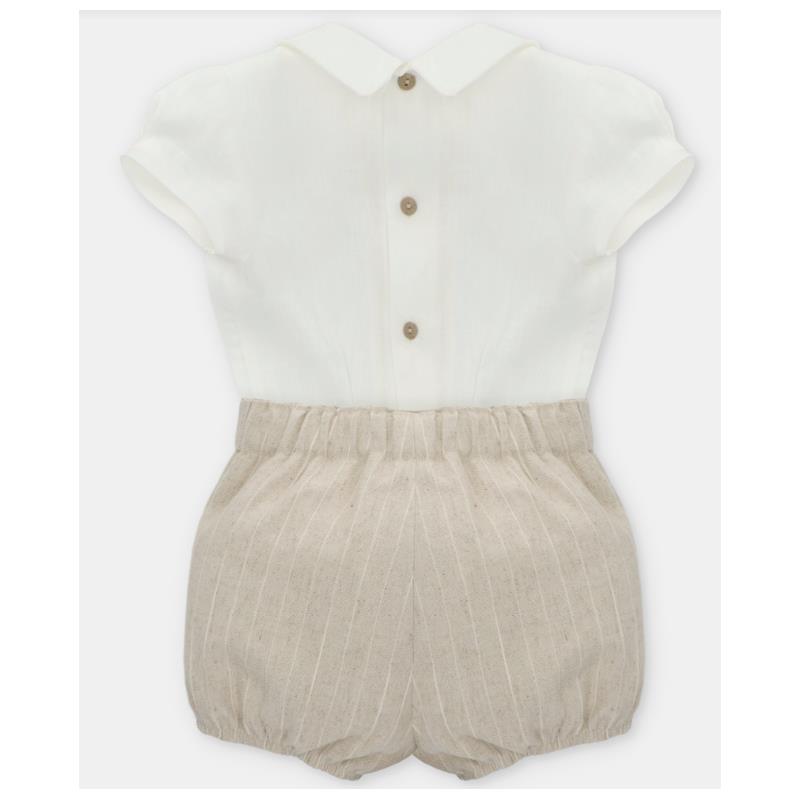 Martin Aranda - Baby Set Shirt & Bloomer Woven Fabric Firenze, Arena Image 2