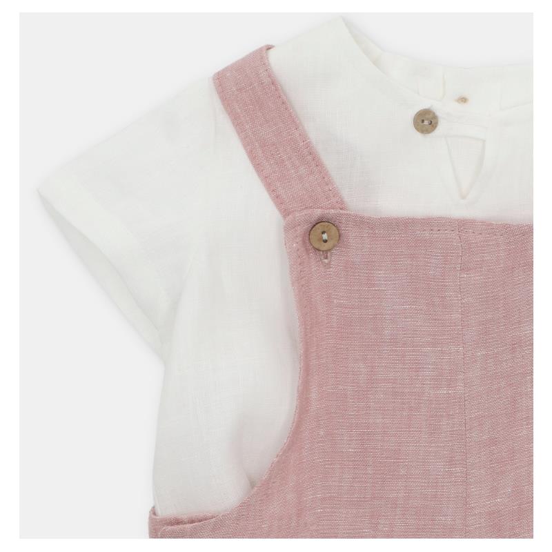 Martin Aranda - Baby Set Shirt & Overall Woven Fabric Siena, Arena Image 3
